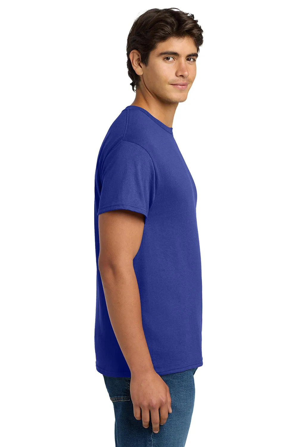 Hanes Mens EcoSmart Short Sleeve Crewneck T-Shirt - Deep Royal Blue