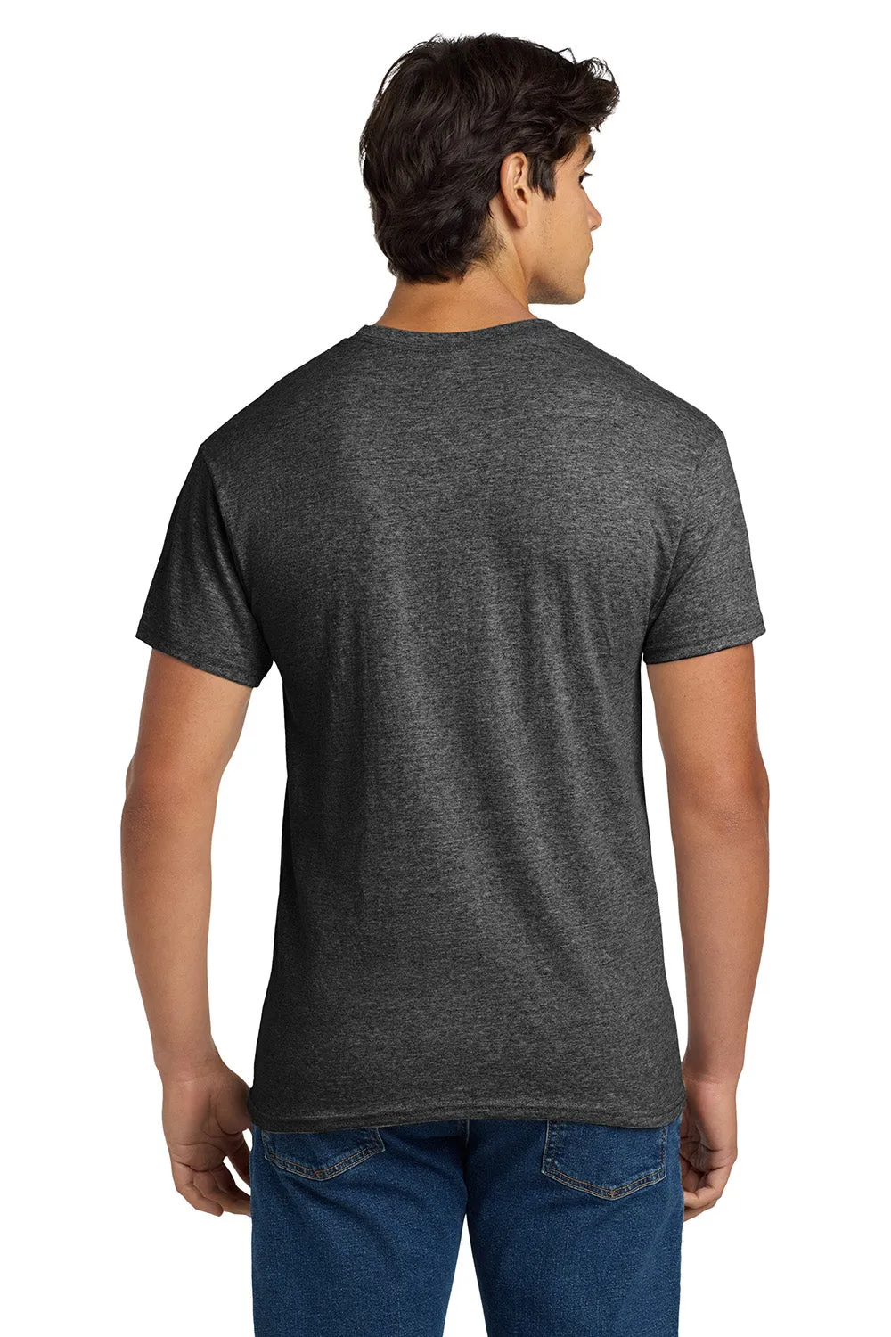 Hanes Mens EcoSmart Short Sleeve Crewneck T-Shirt - Heather Charcoal Grey