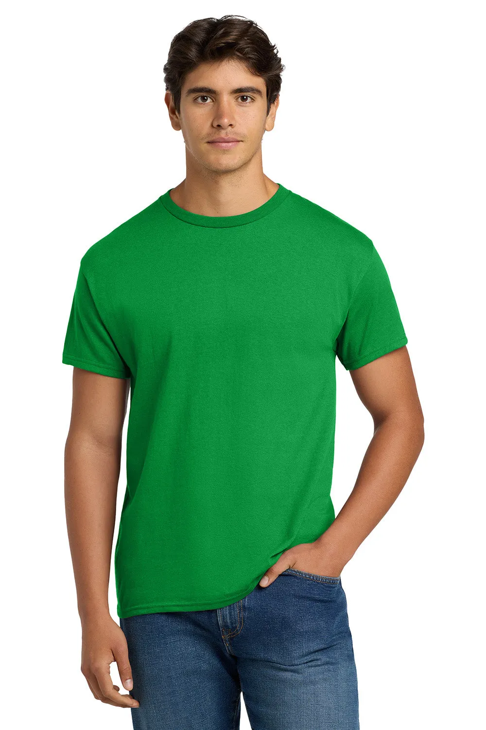 Hanes Mens EcoSmart Short Sleeve Crewneck T-Shirt - Kelly Green