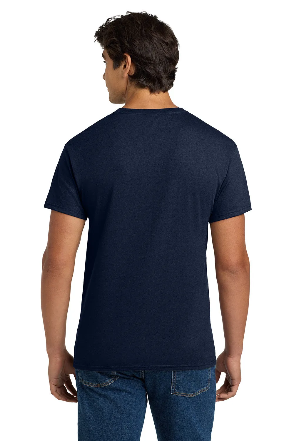 Hanes Mens EcoSmart Short Sleeve Crewneck T-Shirt - Navy Blue
