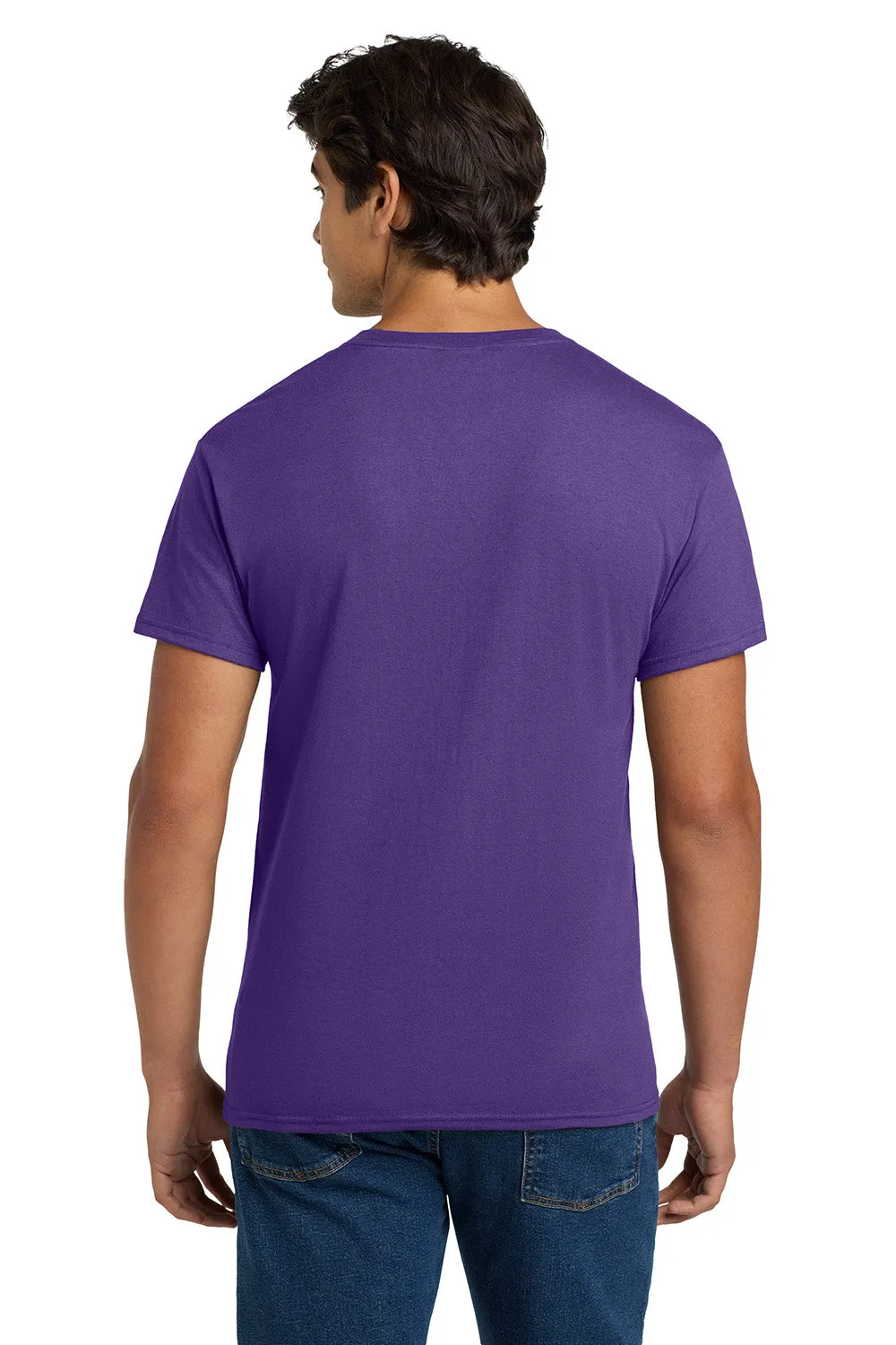 Hanes Mens EcoSmart Short Sleeve Crewneck T-Shirt - Purple