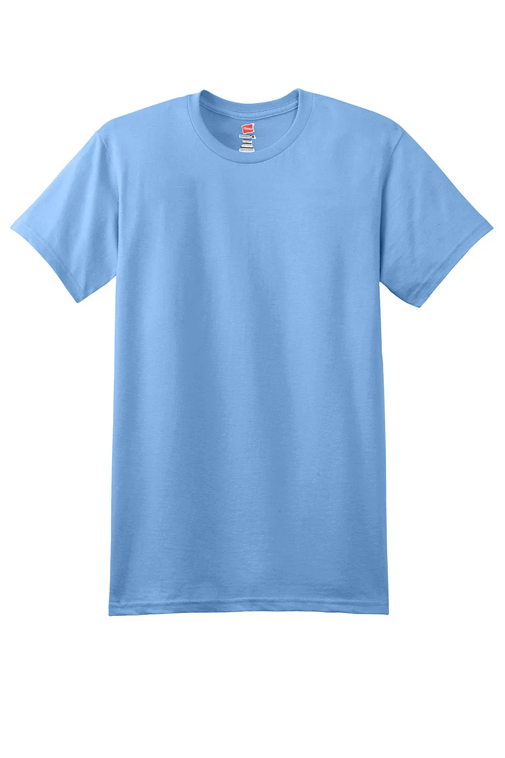 Hanes Mens Nano-T Short Sleeve Crewneck T-Shirt - Carolina Blue