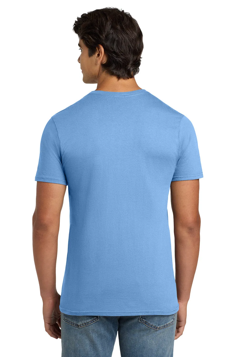 Hanes Mens Nano-T Short Sleeve Crewneck T-Shirt - Carolina Blue