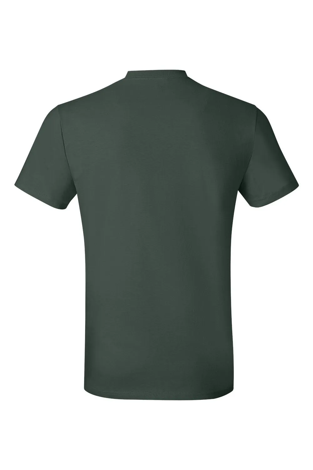 Hanes Mens Nano-T Short Sleeve Crewneck T-Shirt - Deep Forest Green