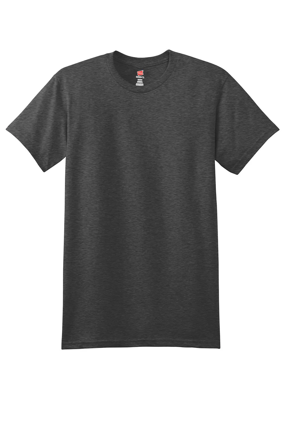 Hanes Mens Nano-T Short Sleeve Crewneck T-Shirt - Heather Charcoal Grey