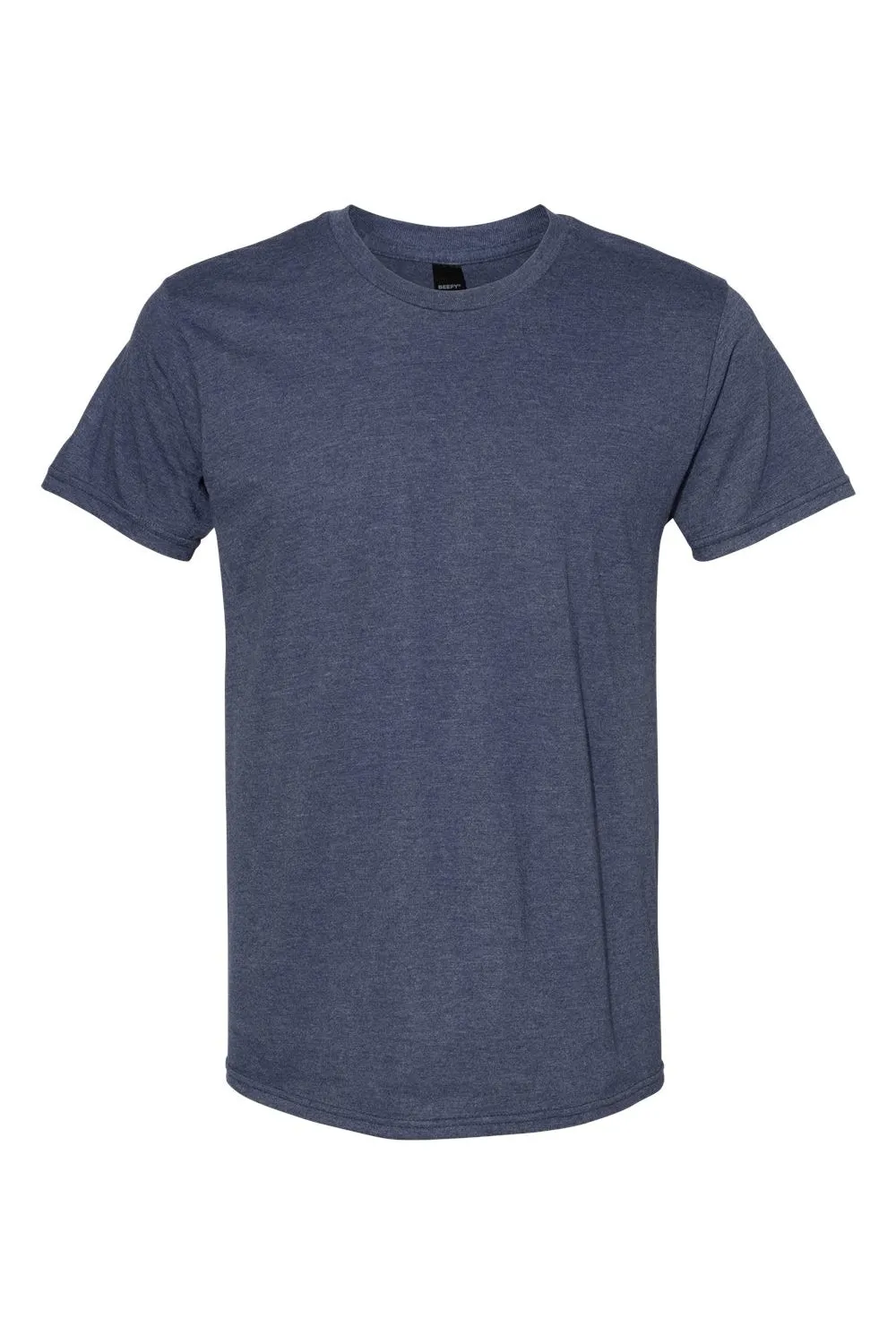 Hanes Mens Nano-T Short Sleeve Crewneck T-Shirt - Heather Navy Blue