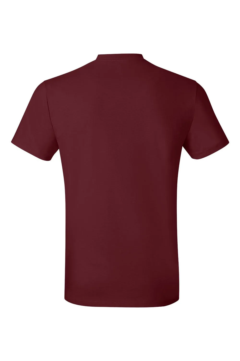 Hanes Mens Nano-T Short Sleeve Crewneck T-Shirt - Maroon