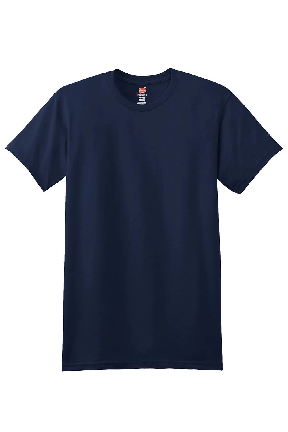 Hanes Mens Nano-T Short Sleeve Crewneck T-Shirt - Navy Blue