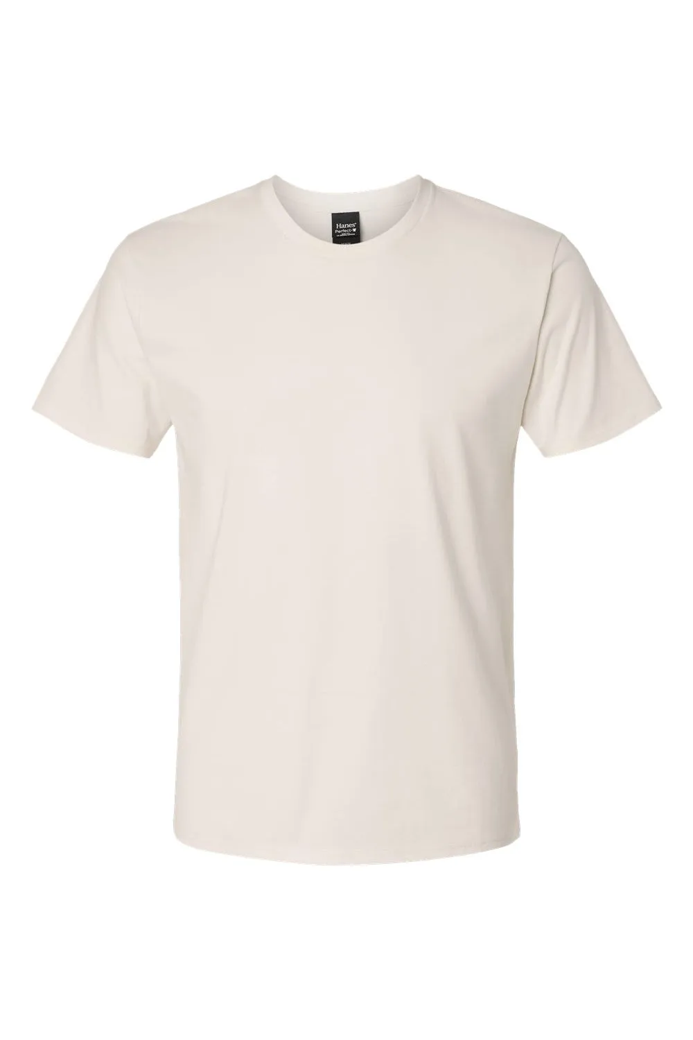 Hanes Mens Nano-T Short Sleeve Crewneck T-Shirt - Parchment
