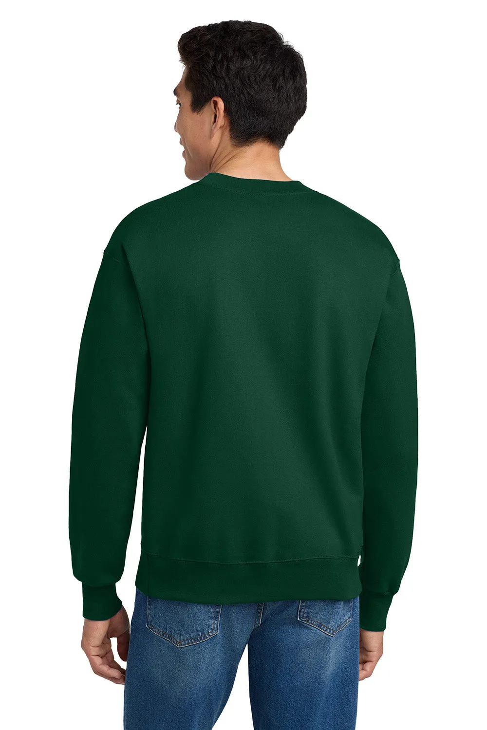 Hanes Mens Ultimate Cotton PrintPro XP Pill Resistant Crewneck Sweatshirt - Deep Forest Green