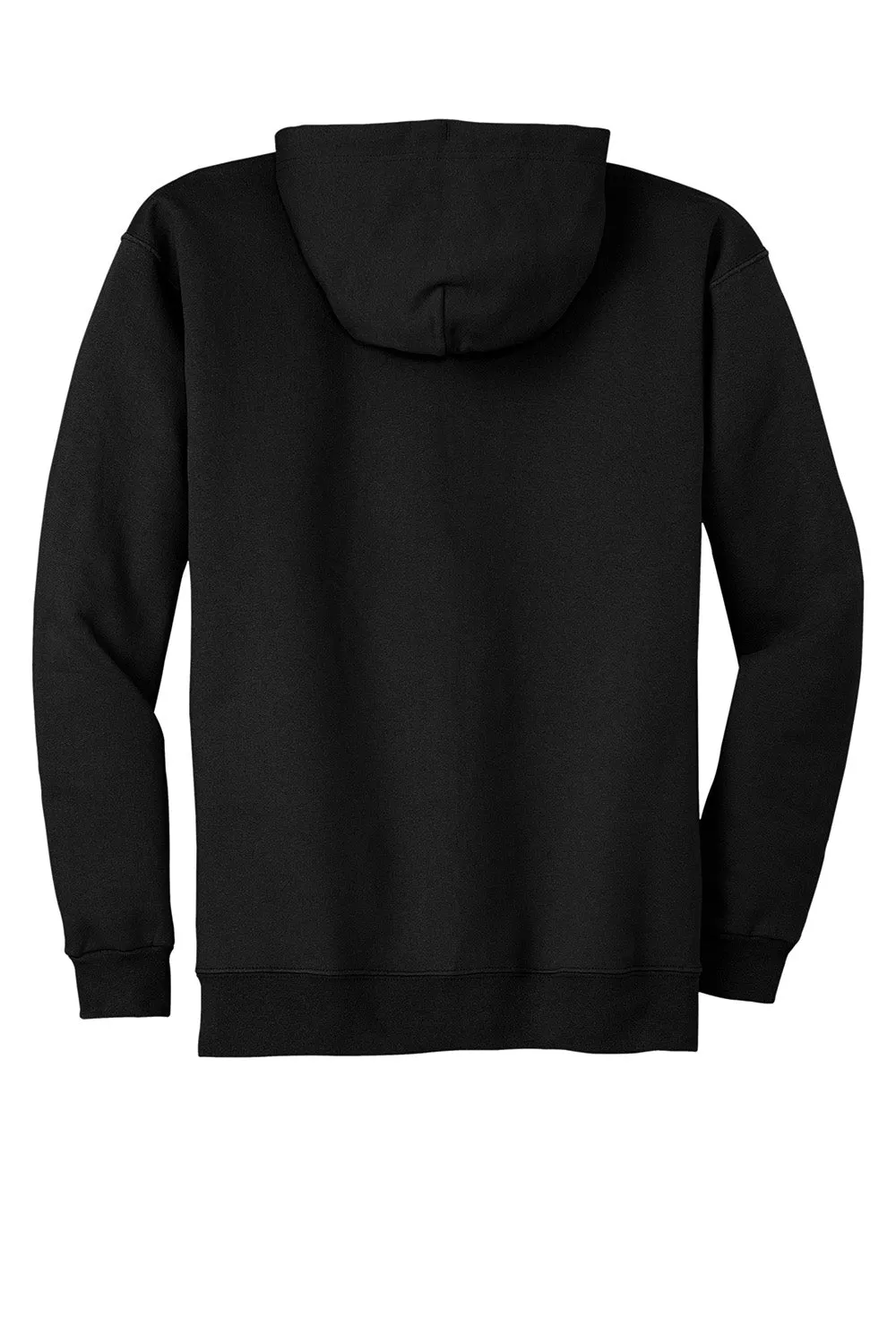 Hanes Mens Ultimate Cotton PrintPro XP Pill Resistant Full Zip Hooded Sweatshirt Hoodie w/ Pockets - Black