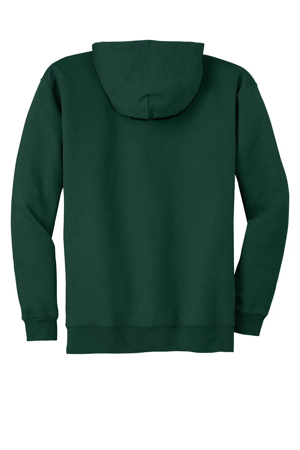 Hanes Mens Ultimate Cotton PrintPro XP Pill Resistant Full Zip Hooded Sweatshirt Hoodie w/ Pockets - Deep Forest Green