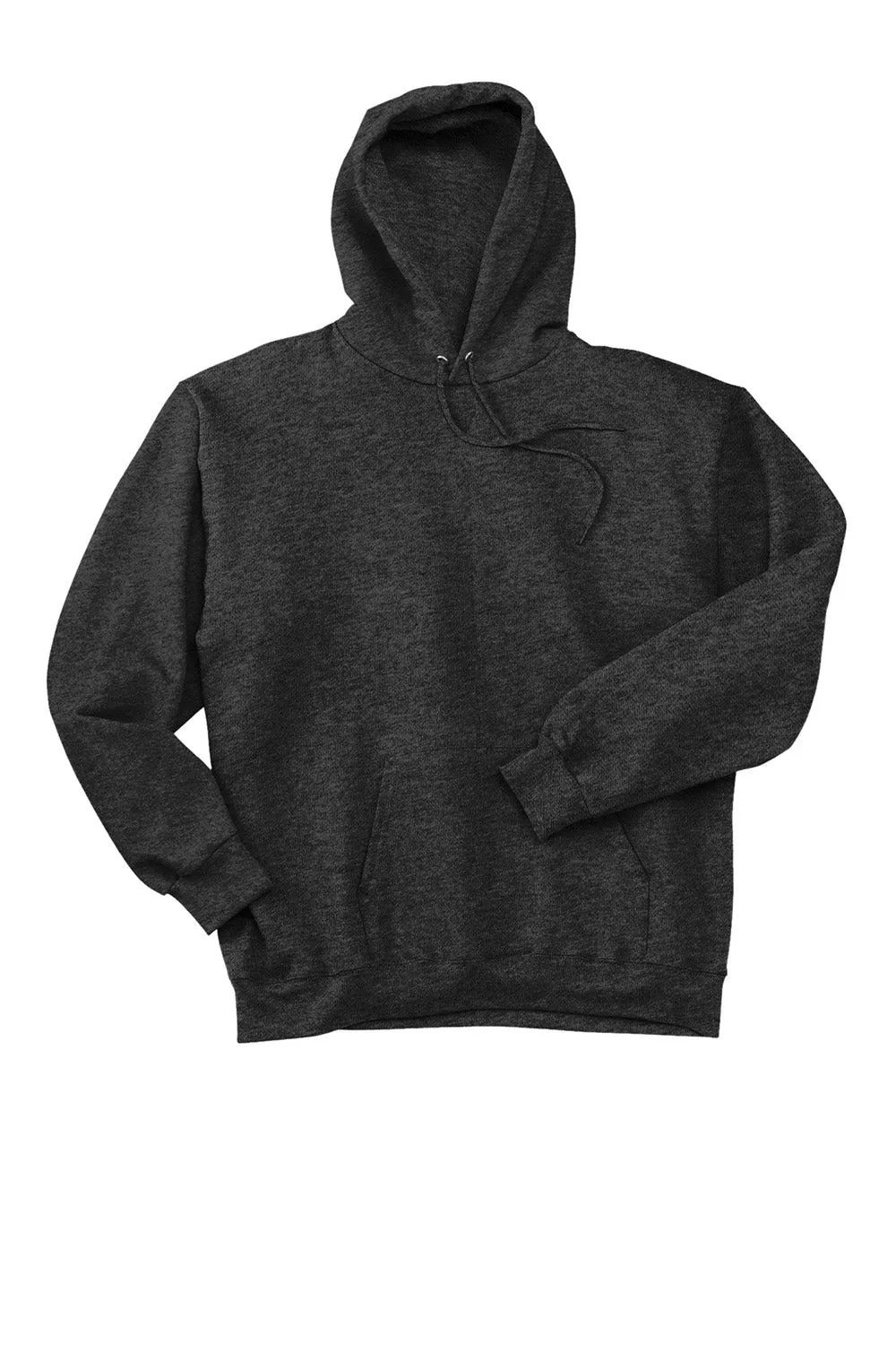 Hanes Mens Ultimate Cotton PrintPro XP Pill Resistant Hooded Sweatshirt Hoodie w/ Pouch Pocket - Heather Charcoal Grey