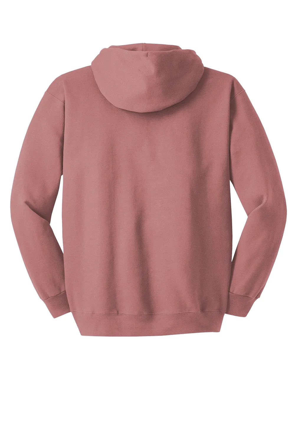 Hanes Mens Ultimate Cotton PrintPro XP Pill Resistant Hooded Sweatshirt Hoodie w/ Pouch Pocket - Mauve