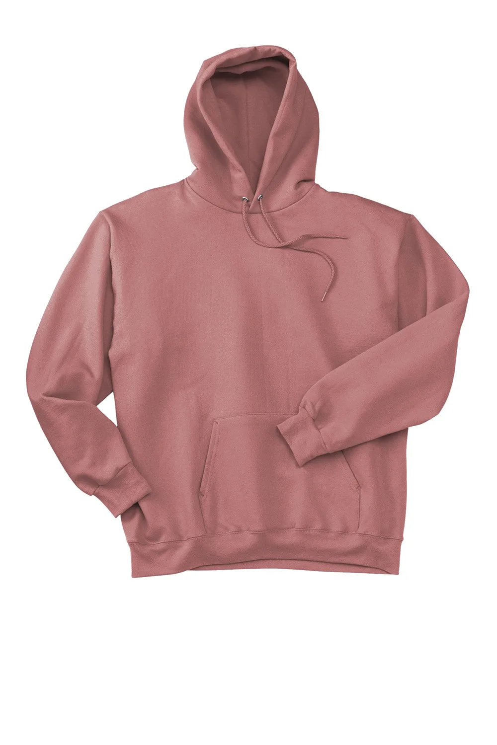 Hanes Mens Ultimate Cotton PrintPro XP Pill Resistant Hooded Sweatshirt Hoodie w/ Pouch Pocket - Mauve