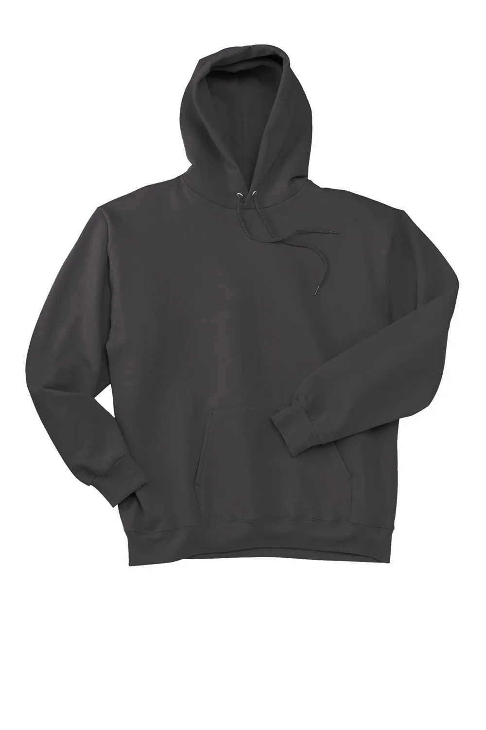 Hanes Mens Ultimate Cotton PrintPro XP Pill Resistant Hooded Sweatshirt Hoodie w/ Pouch Pocket - Smoke Grey