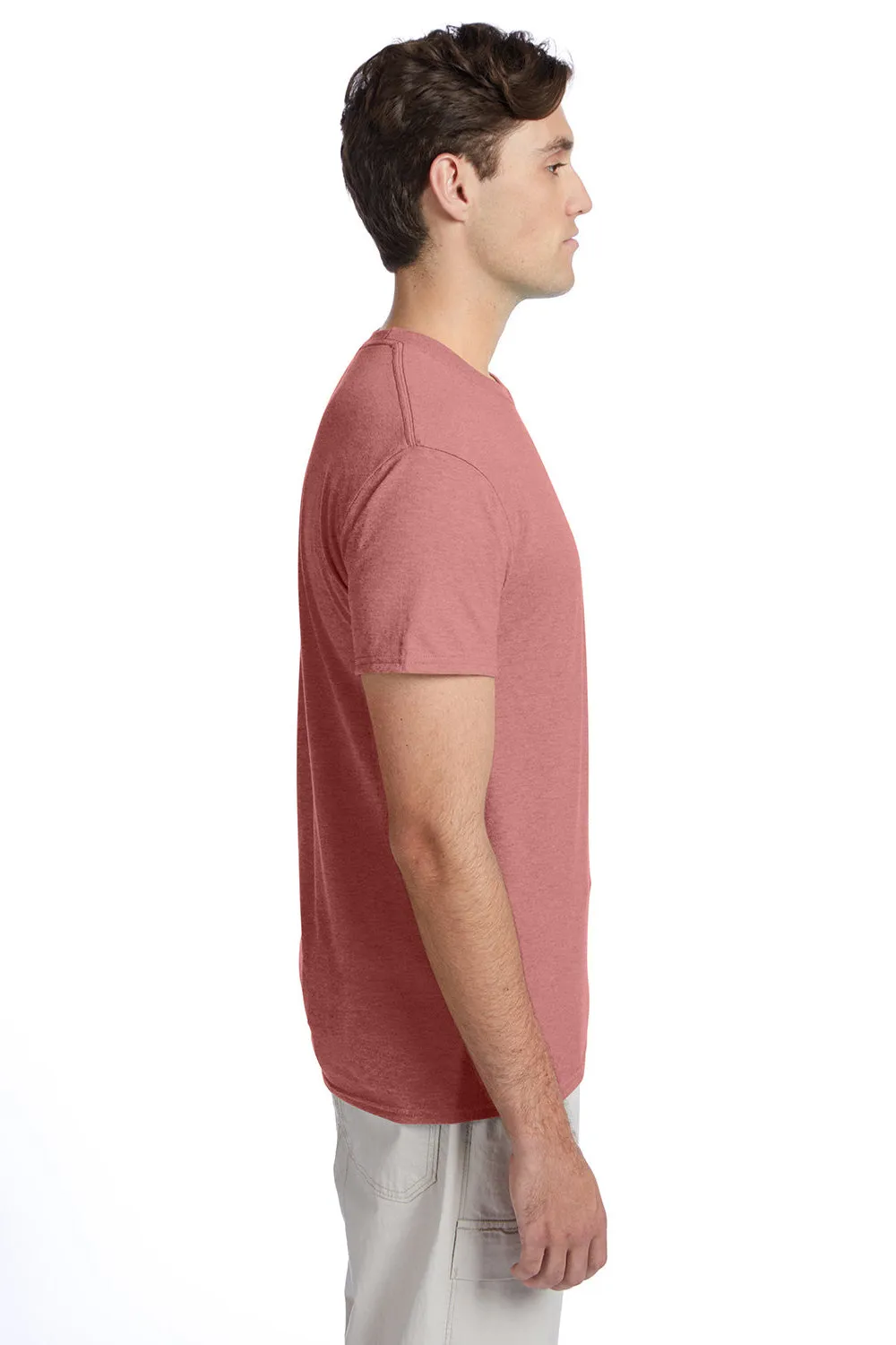 Hanes Mens X-Temp FreshIQ Moisture Wicking Short Sleeve Crewneck T-Shirt - Heather Mauve