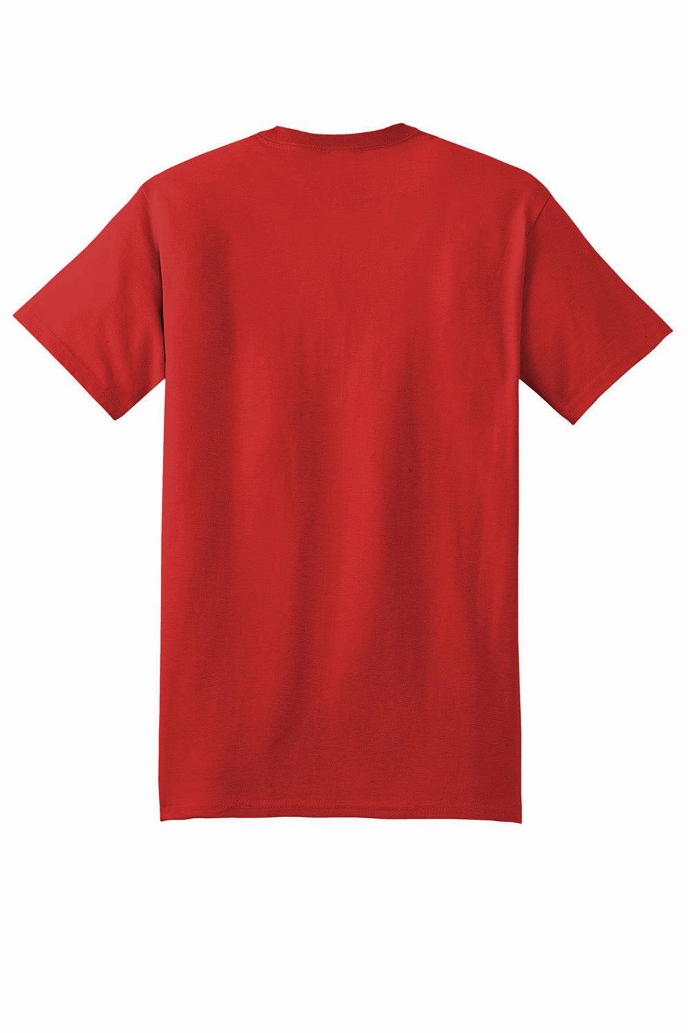 Hanes Mens Beefy-T Short Sleeve Crewneck T-Shirt - Athletic Red