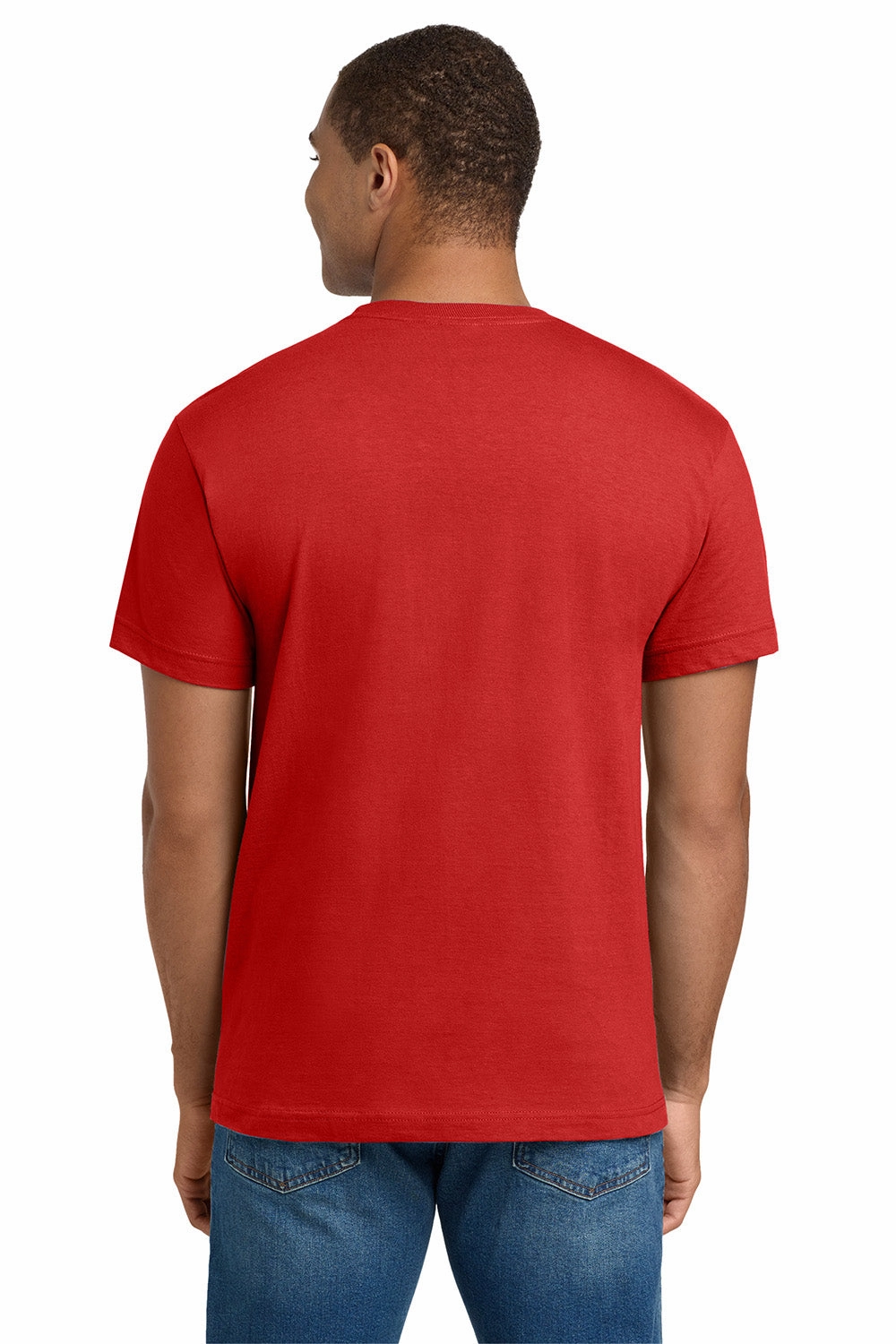 Hanes Mens Beefy-T Short Sleeve Crewneck T-Shirt - Athletic Red