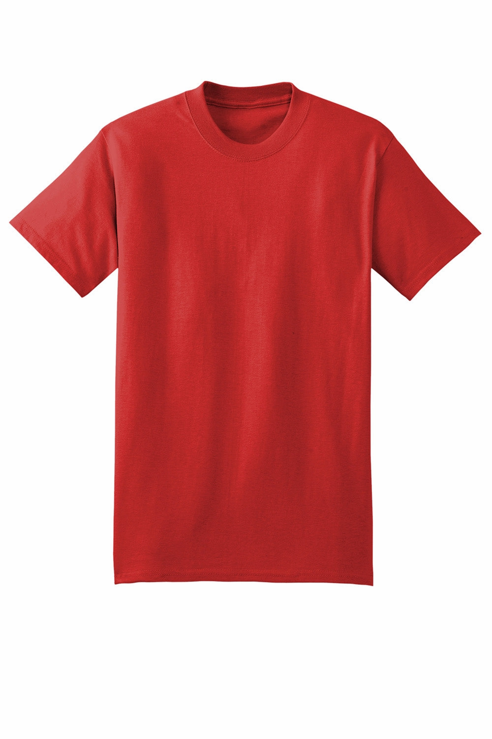 Hanes Mens Beefy-T Short Sleeve Crewneck T-Shirt - Athletic Red