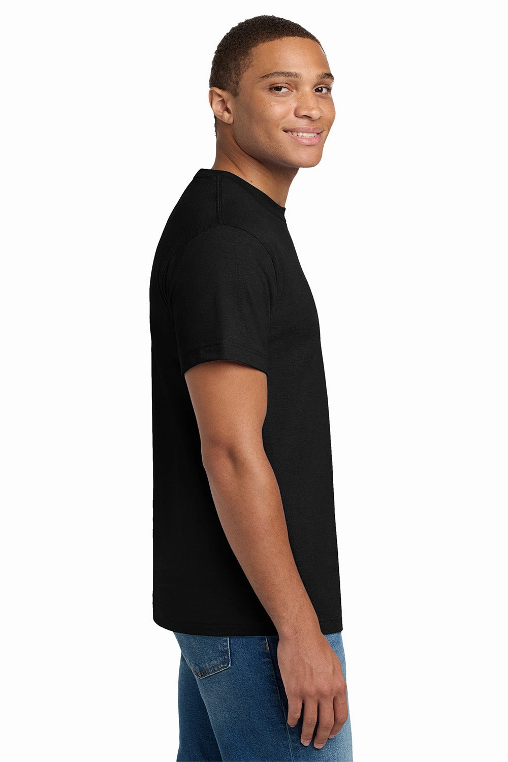 Hanes Mens Beefy-T Short Sleeve Crewneck T-Shirt - Black
