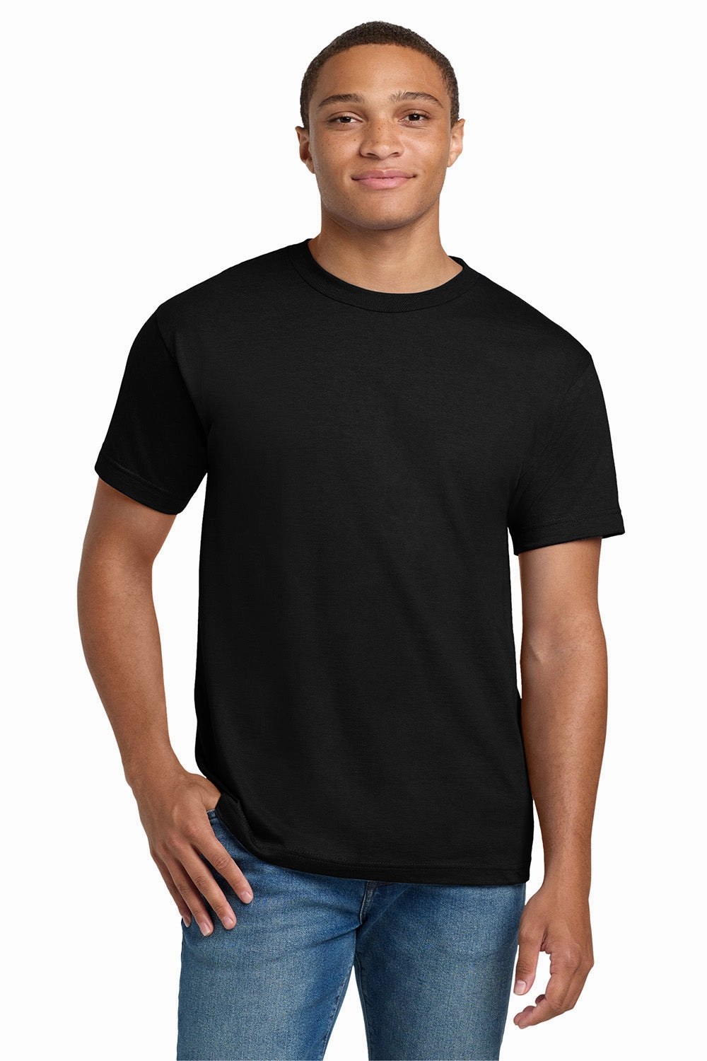 Hanes Mens Beefy-T Short Sleeve Crewneck T-Shirt - Black