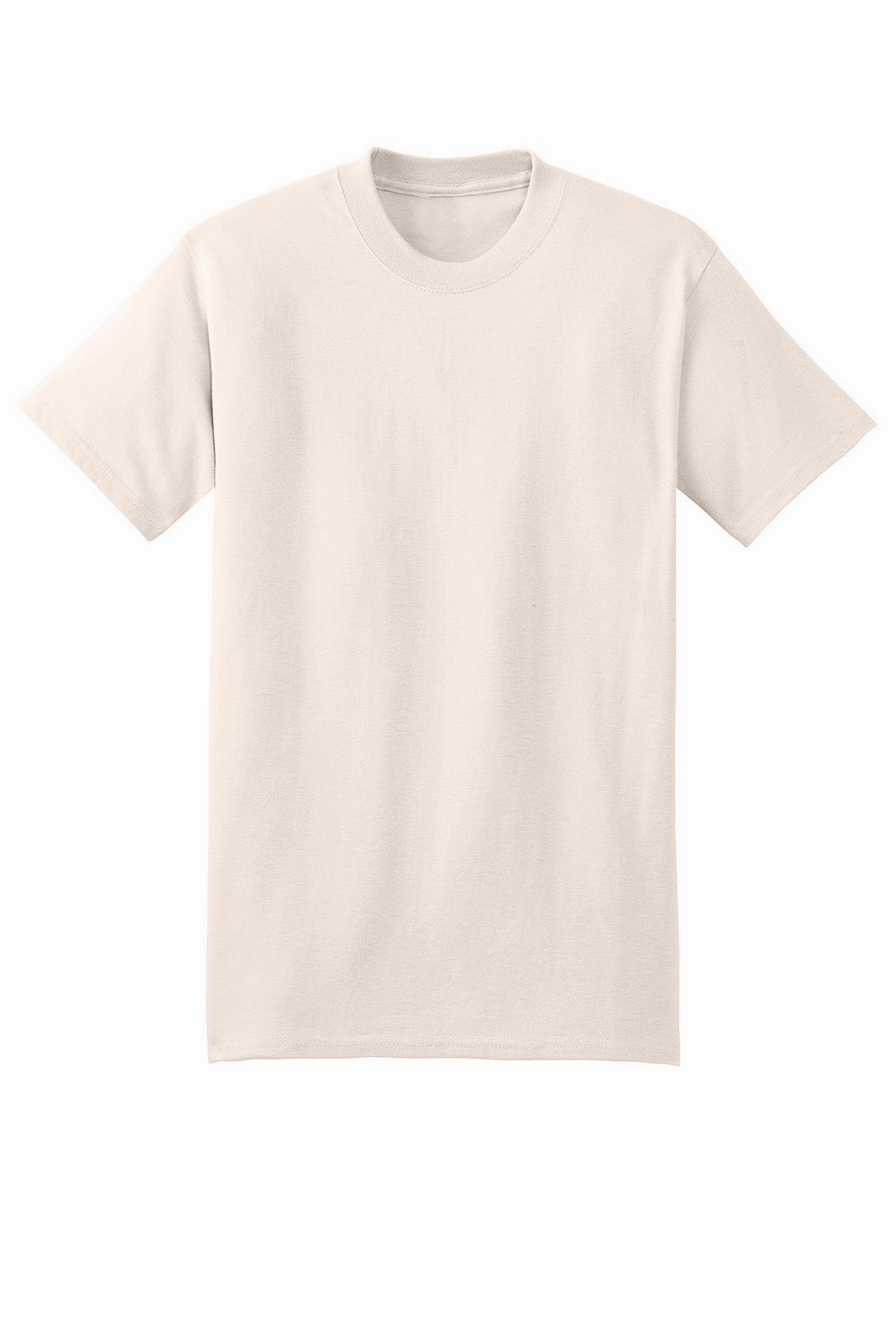 Hanes Mens Beefy-T Short Sleeve Crewneck T-Shirt - Natural