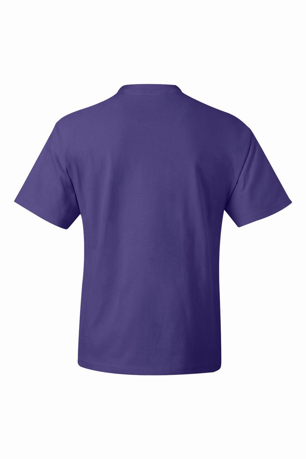Hanes Mens Beefy-T Short Sleeve Crewneck T-Shirt - Purple