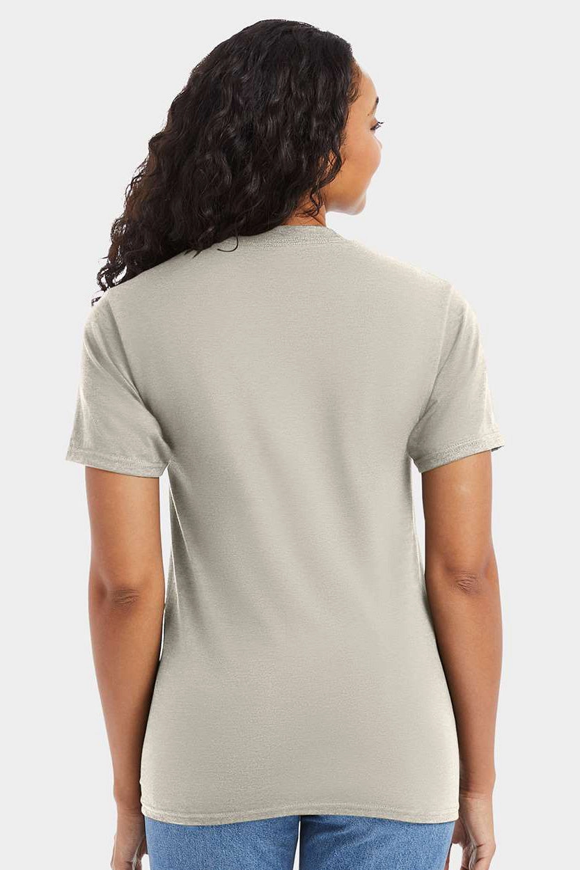 Hanes Mens Beefy-T Short Sleeve Crewneck T-Shirt - Sand