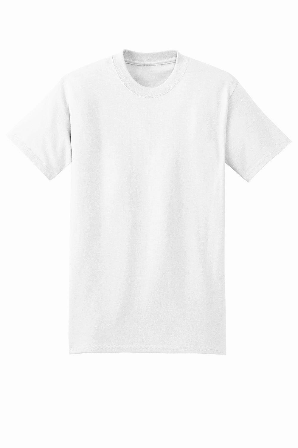 Hanes Mens Beefy-T Short Sleeve Crewneck T-Shirt - White
