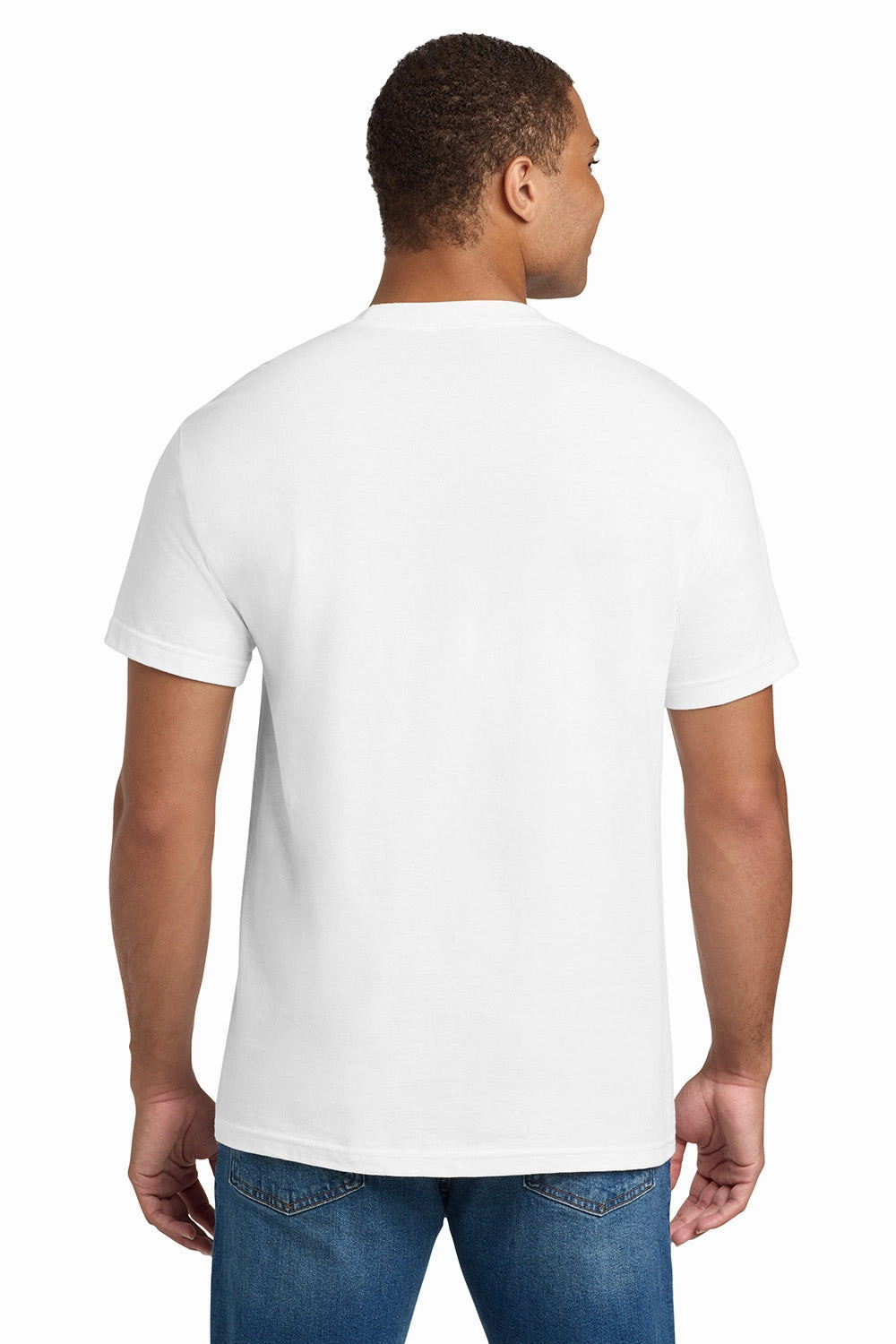 Hanes Mens Beefy-T Short Sleeve Crewneck T-Shirt - White