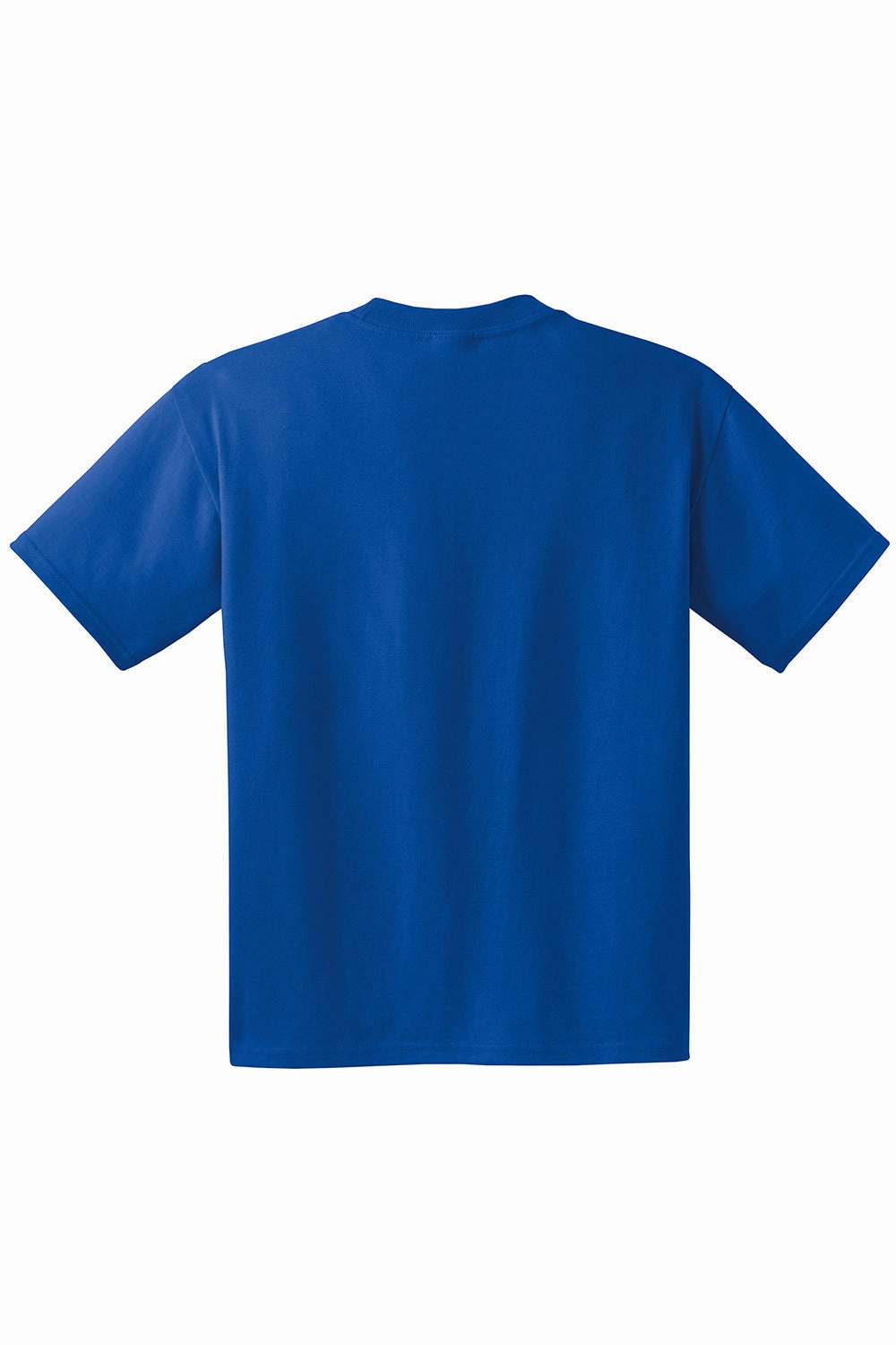 Hanes Mens Beefy-T Short Sleeve Crewneck T-Shirt w/ Pocket - Deep Royal Blue