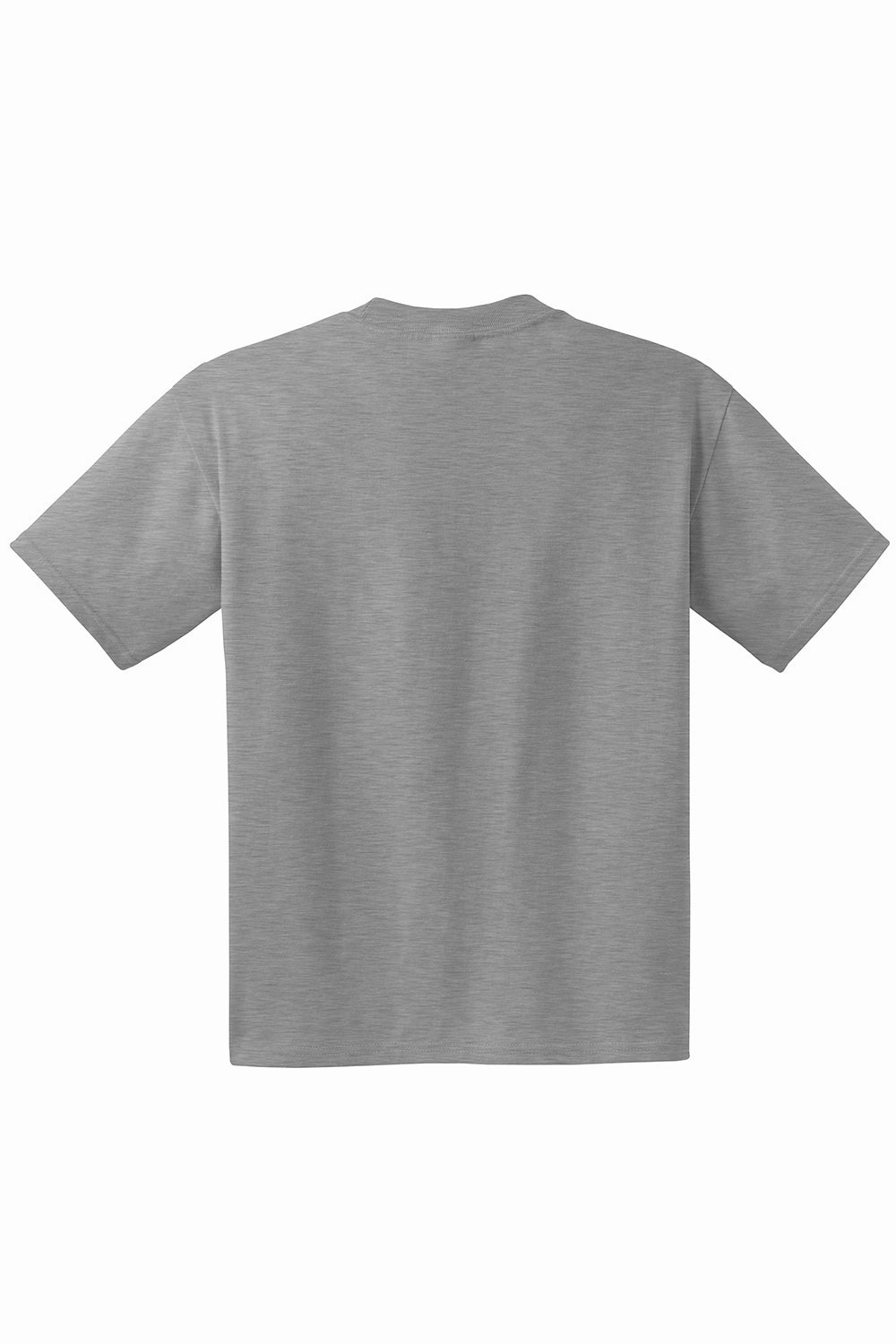 Hanes Mens Beefy-T Short Sleeve Crewneck T-Shirt w/ Pocket - Light Steel Grey