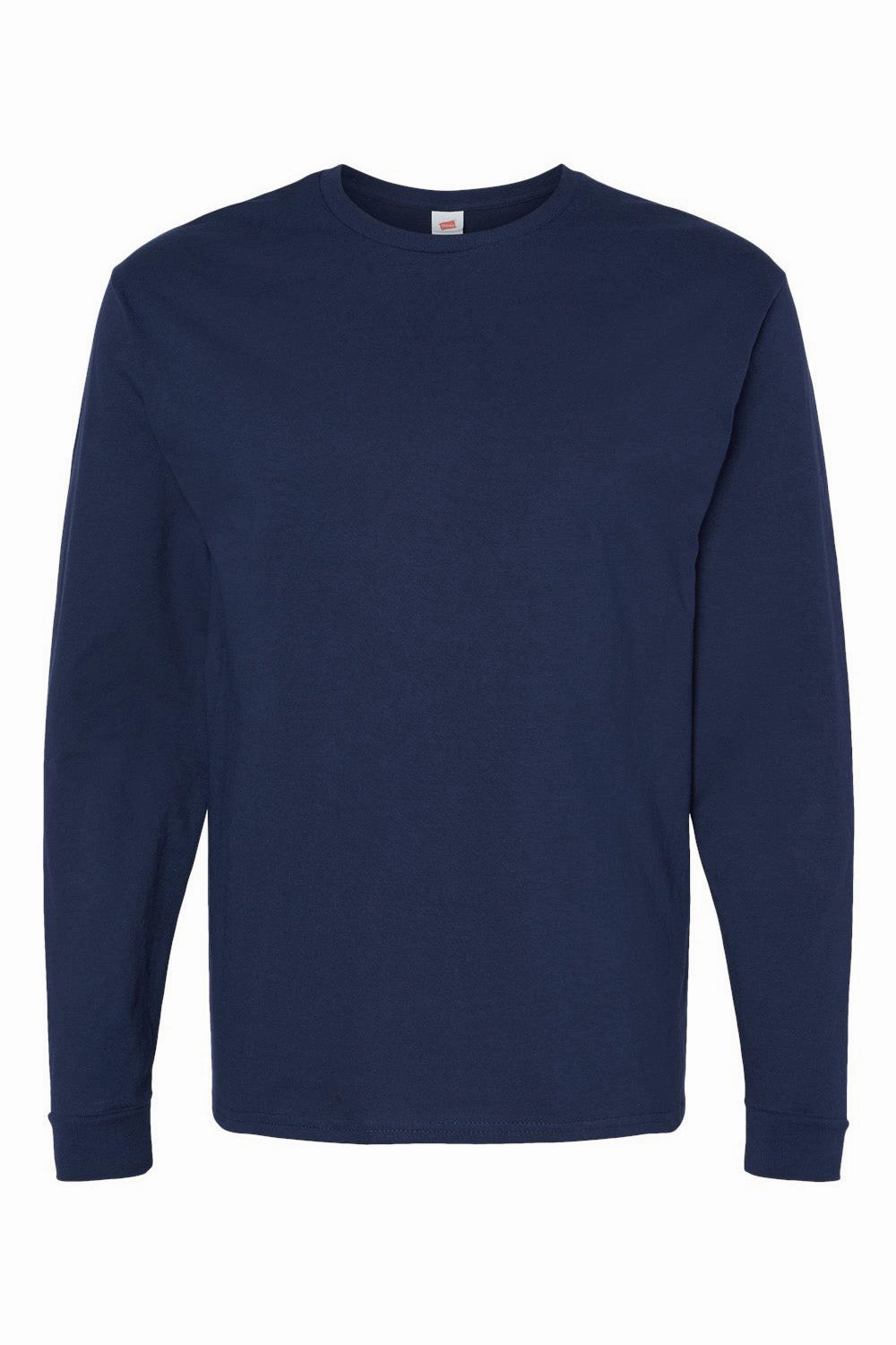 Hanes Mens ComfortSoft Long Sleeve Crewneck T-Shirt - Athletic Navy Blue