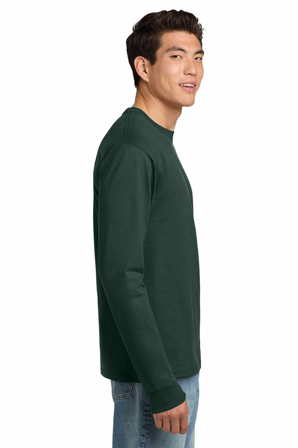 Hanes Mens ComfortSoft Long Sleeve Crewneck T-Shirt - Deep Forest Green