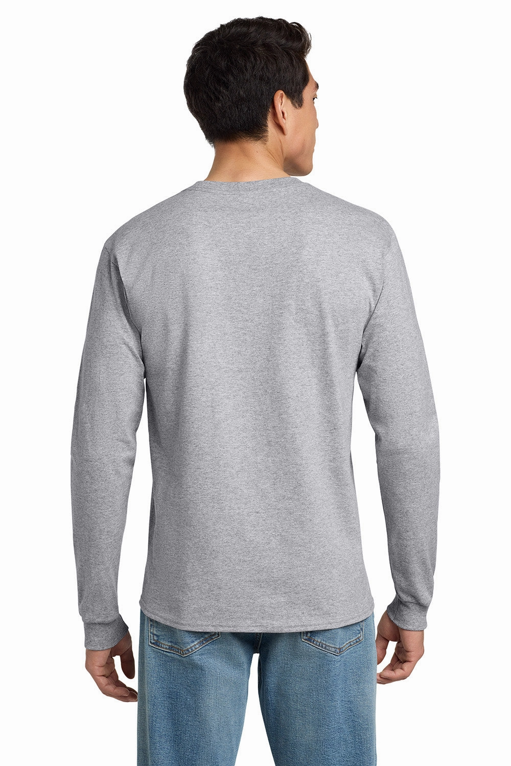 Hanes Mens ComfortSoft Long Sleeve Crewneck T-Shirt - Light Steel Grey