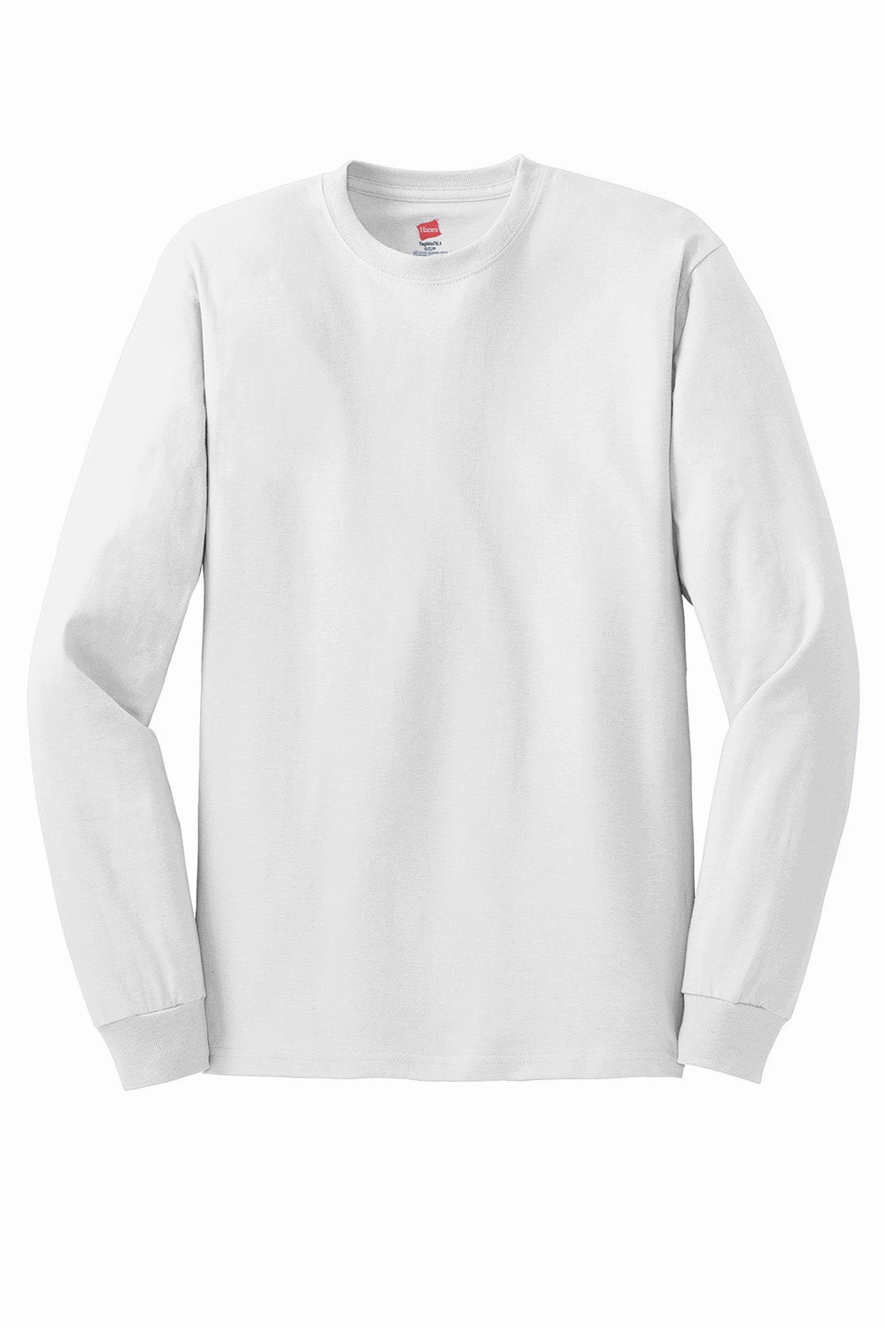Hanes Mens ComfortSoft Long Sleeve Crewneck T-Shirt - White
