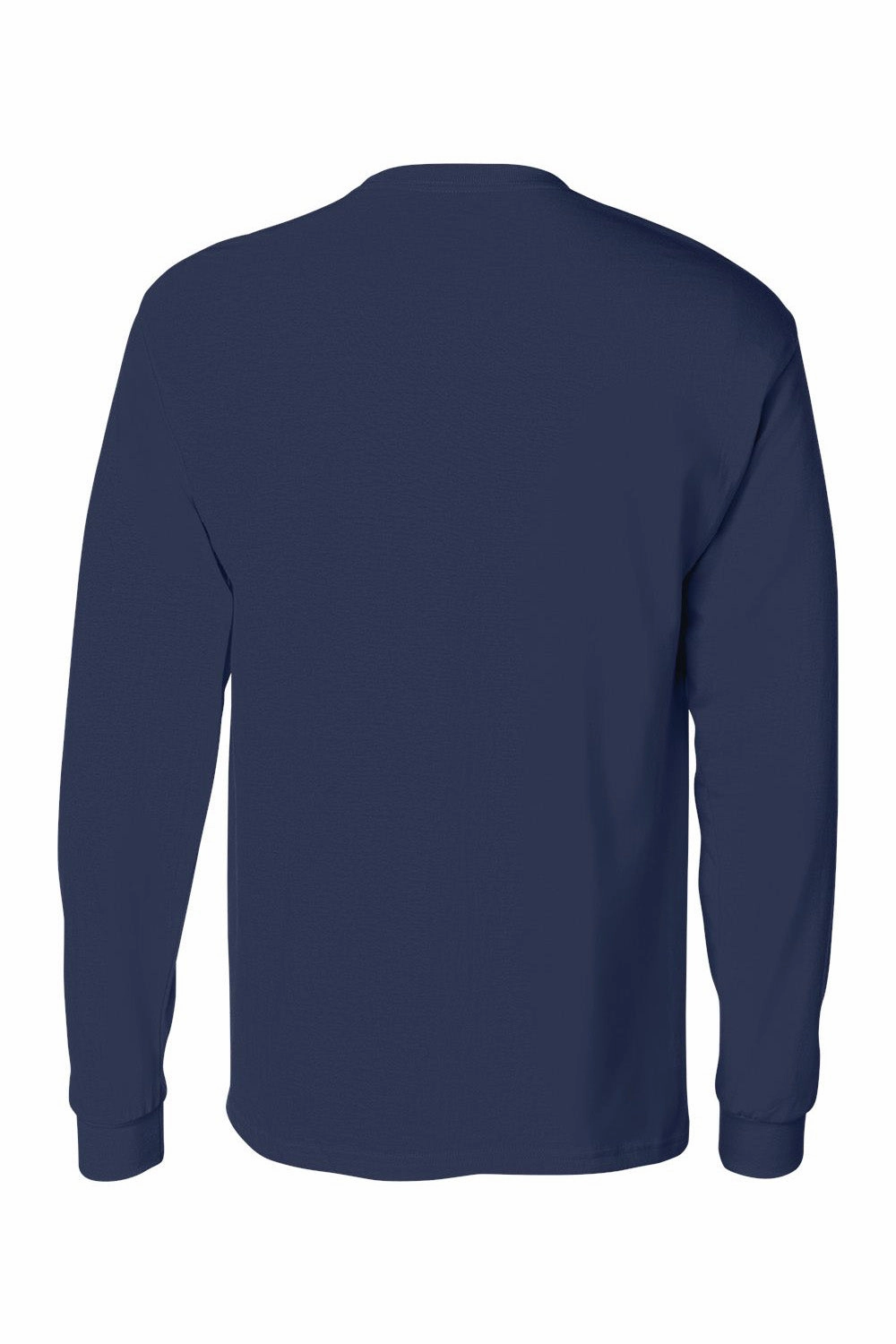 Hanes Mens ComfortSoft Long Sleeve Crewneck T-Shirt w/ Pocket - Navy Blue