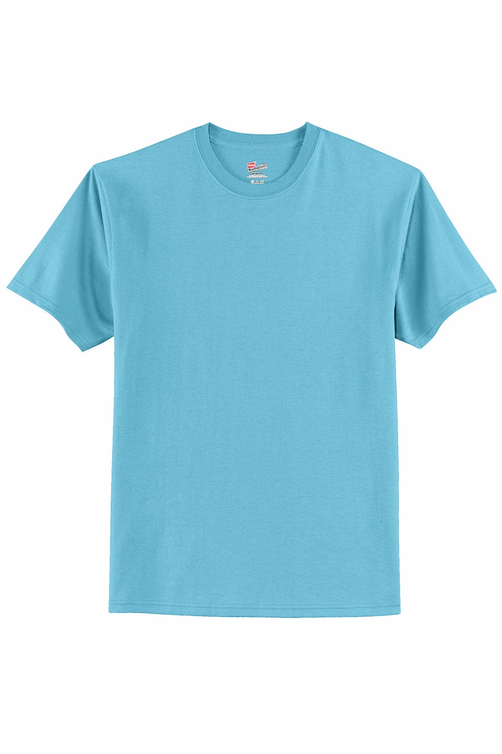 Hanes Mens ComfortSoft Short Sleeve Crewneck T-Shirt - Aquatic Blue