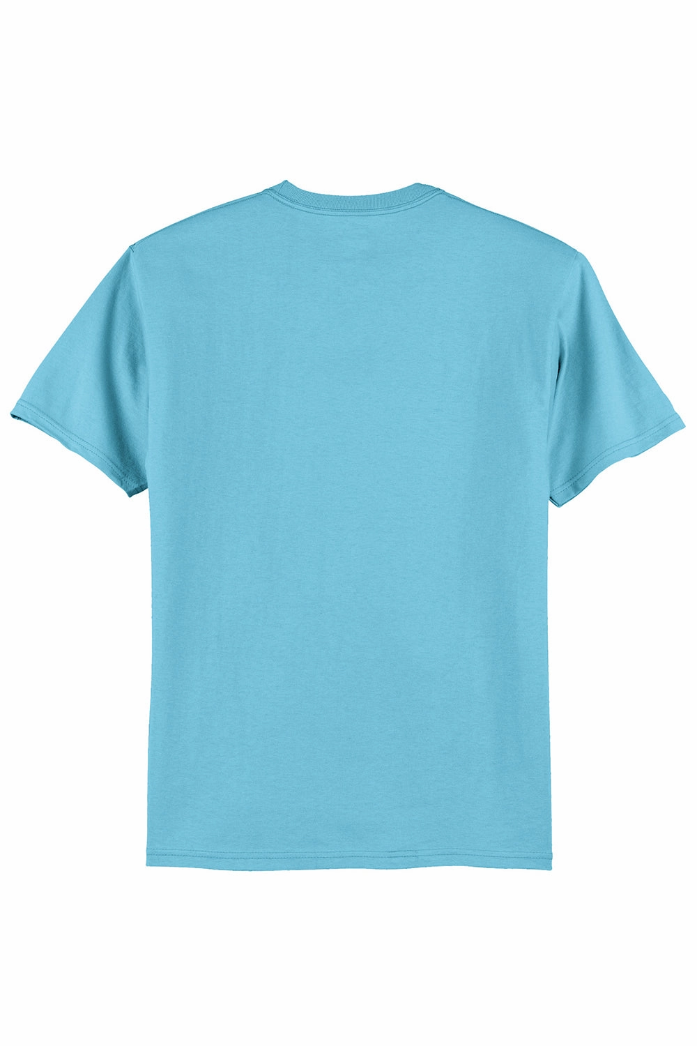 Hanes Mens ComfortSoft Short Sleeve Crewneck T-Shirt - Aquatic Blue