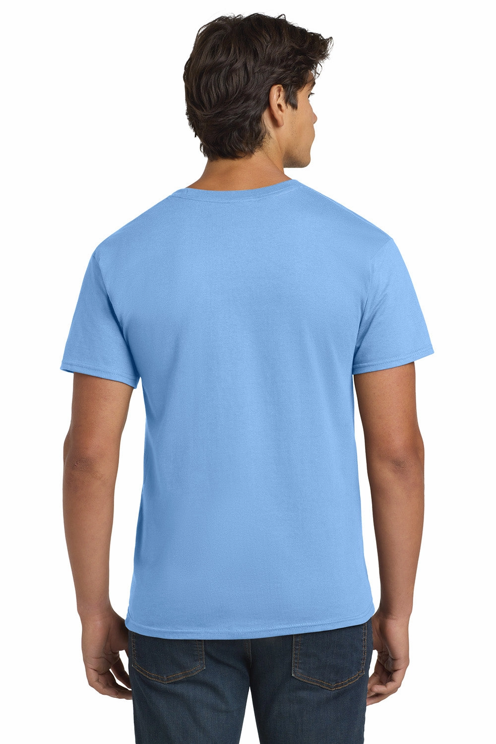 Hanes Mens ComfortSoft Short Sleeve Crewneck T-Shirt - Carolina Blue
