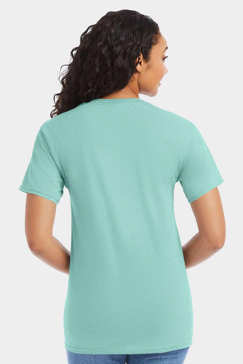 Hanes Mens ComfortSoft Short Sleeve Crewneck T-Shirt - Clean Mint Green