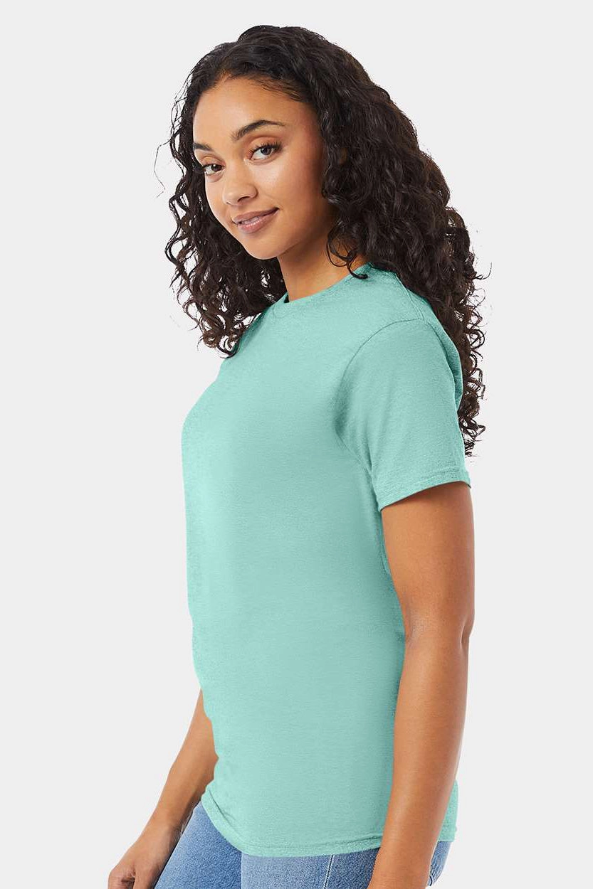 Hanes Mens ComfortSoft Short Sleeve Crewneck T-Shirt - Clean Mint Green