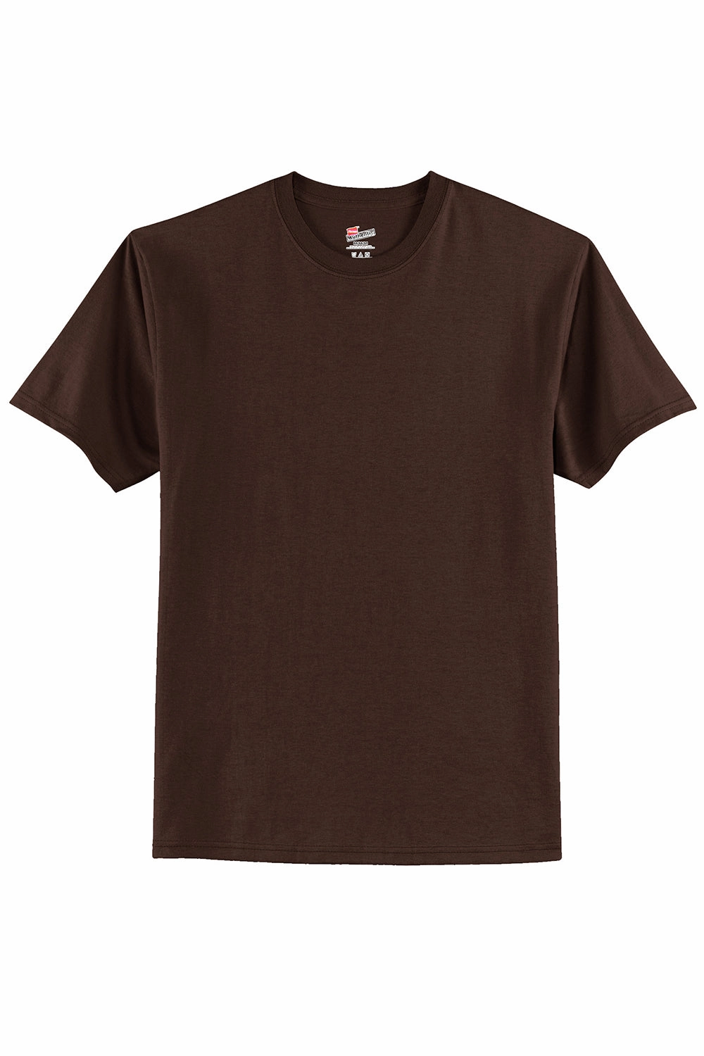Hanes Mens ComfortSoft Short Sleeve Crewneck T-Shirt - Dark Chocolate Brown
