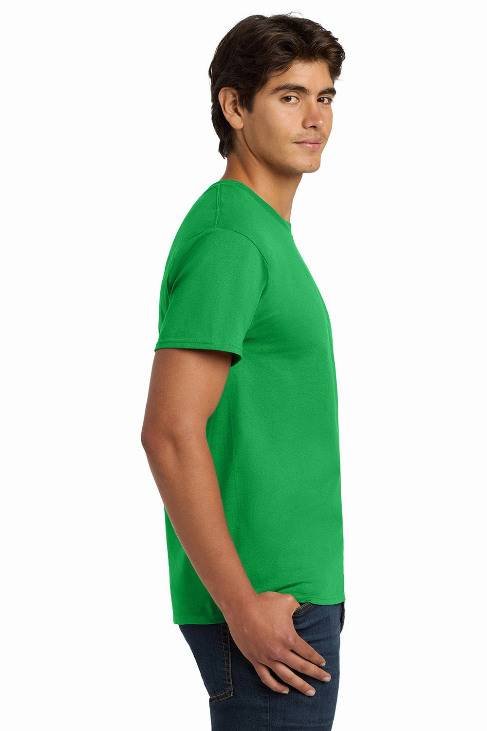 Hanes Mens ComfortSoft Short Sleeve Crewneck T-Shirt - Kelly Green