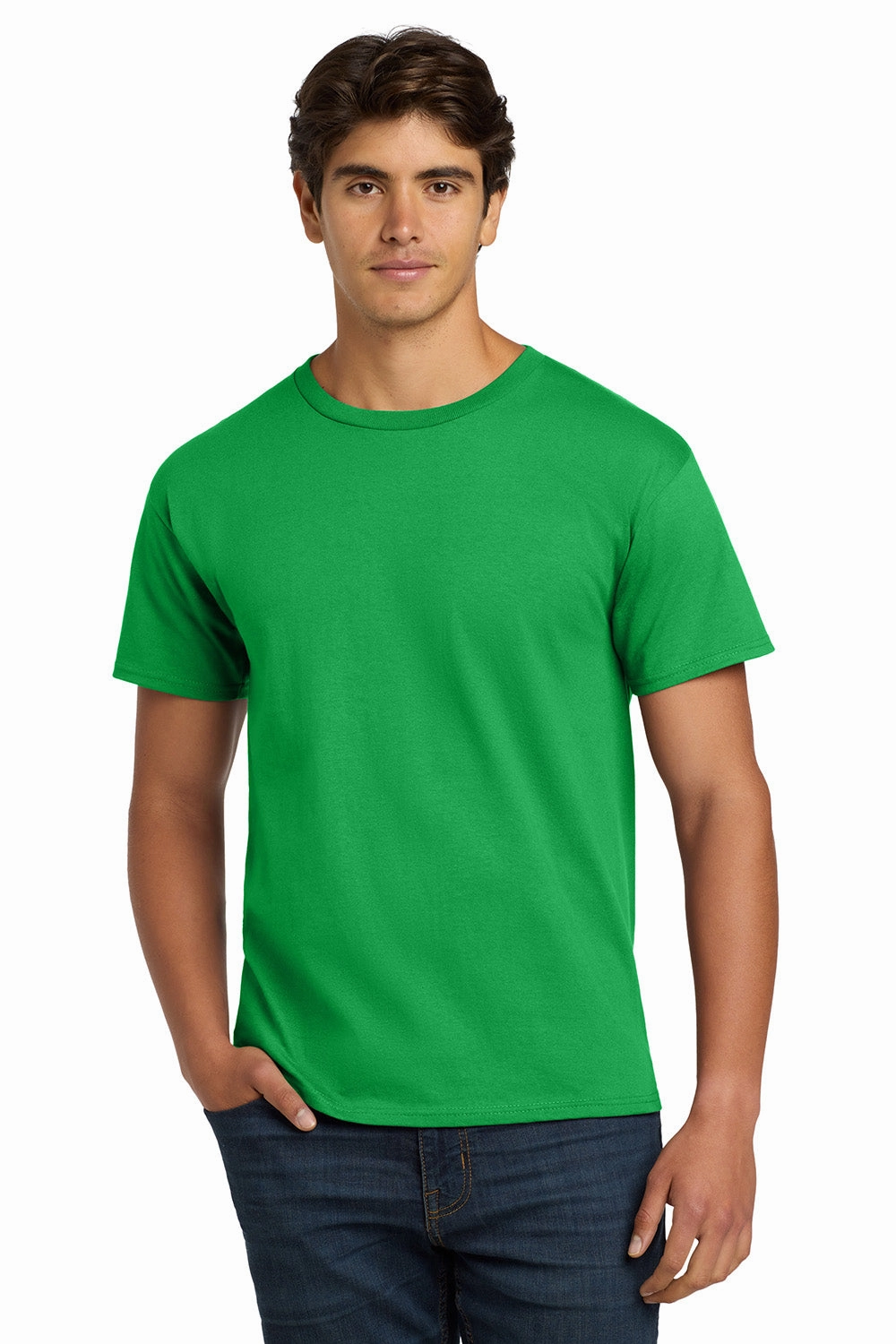 Hanes Mens ComfortSoft Short Sleeve Crewneck T-Shirt - Kelly Green