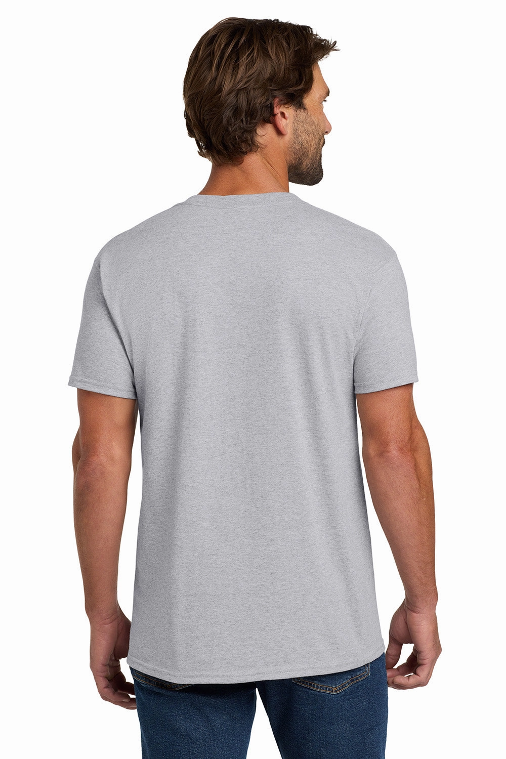 Hanes Mens ComfortSoft Short Sleeve Crewneck T-Shirt - Light Steel Grey
