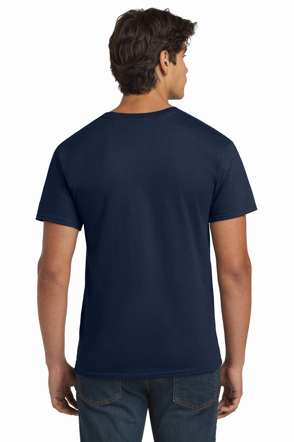 Hanes Mens ComfortSoft Short Sleeve Crewneck T-Shirt - Navy Blue