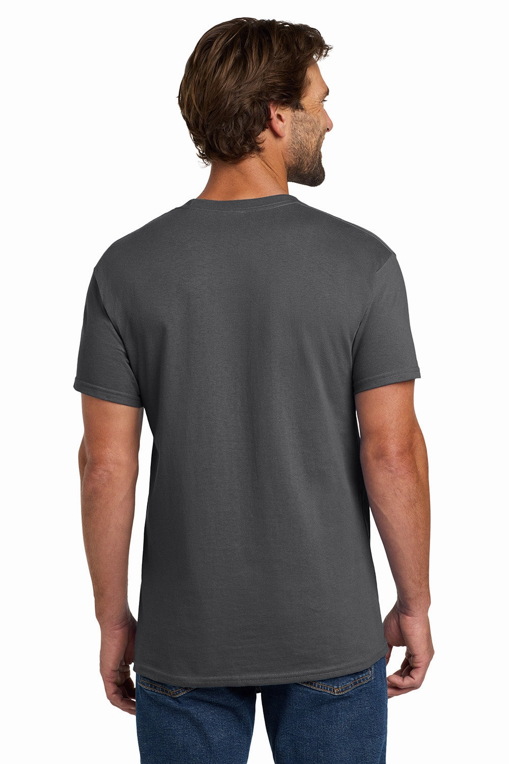 Hanes Mens ComfortSoft Short Sleeve Crewneck T-Shirt - Smoke Grey