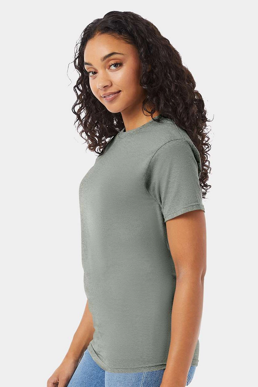 Hanes Mens ComfortSoft Short Sleeve Crewneck T-Shirt - Stonewashed Green